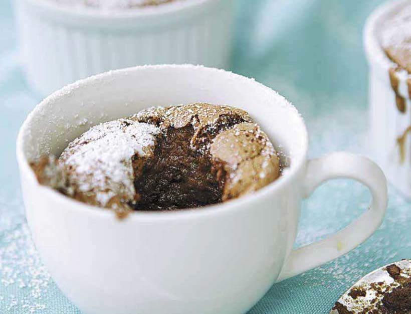 Free Recipe from Dan Churchill's DudeFood: Irresistible Chocolate Souffle