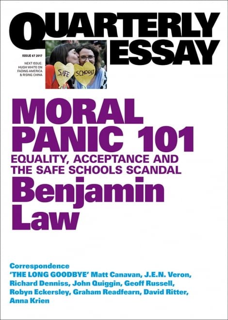 Moral Panic 101: Equality, Acceptance and the Safe Schools Scandal