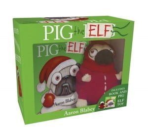 Pig the Elf mini hardcover and plush toy