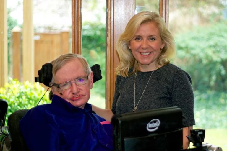 Lucy and Stephen Hawking