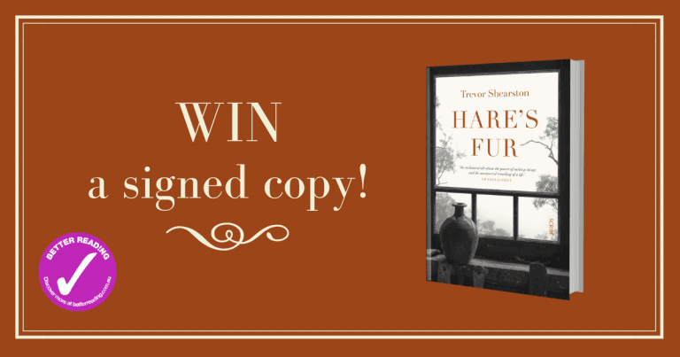 Giveaway: Win one of three signed copies of Hare's Fur by Trevor Shearston
