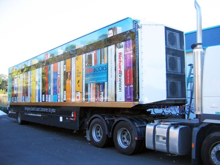 Books on Wheels: What Moves at 100 Kilometres an Hour and is Filled with Books?