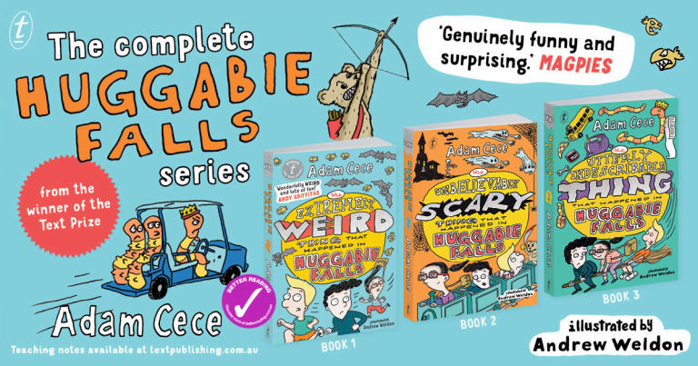 Hilarious Huggabie Falls Finale: Read an extract from The Utterly Indescribable Thing that Happened in Huggabie Falls by Adam Cece