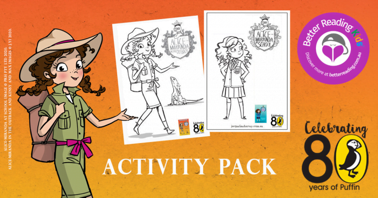 Colouring activity: Alice-Miranda in the Outback by Jacqueline Harvey