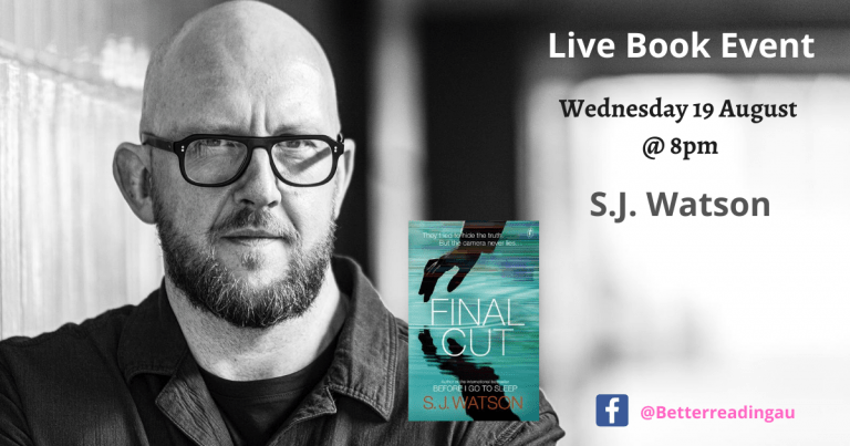 Live Book Event: S.J. Watson, Author of Final Cut