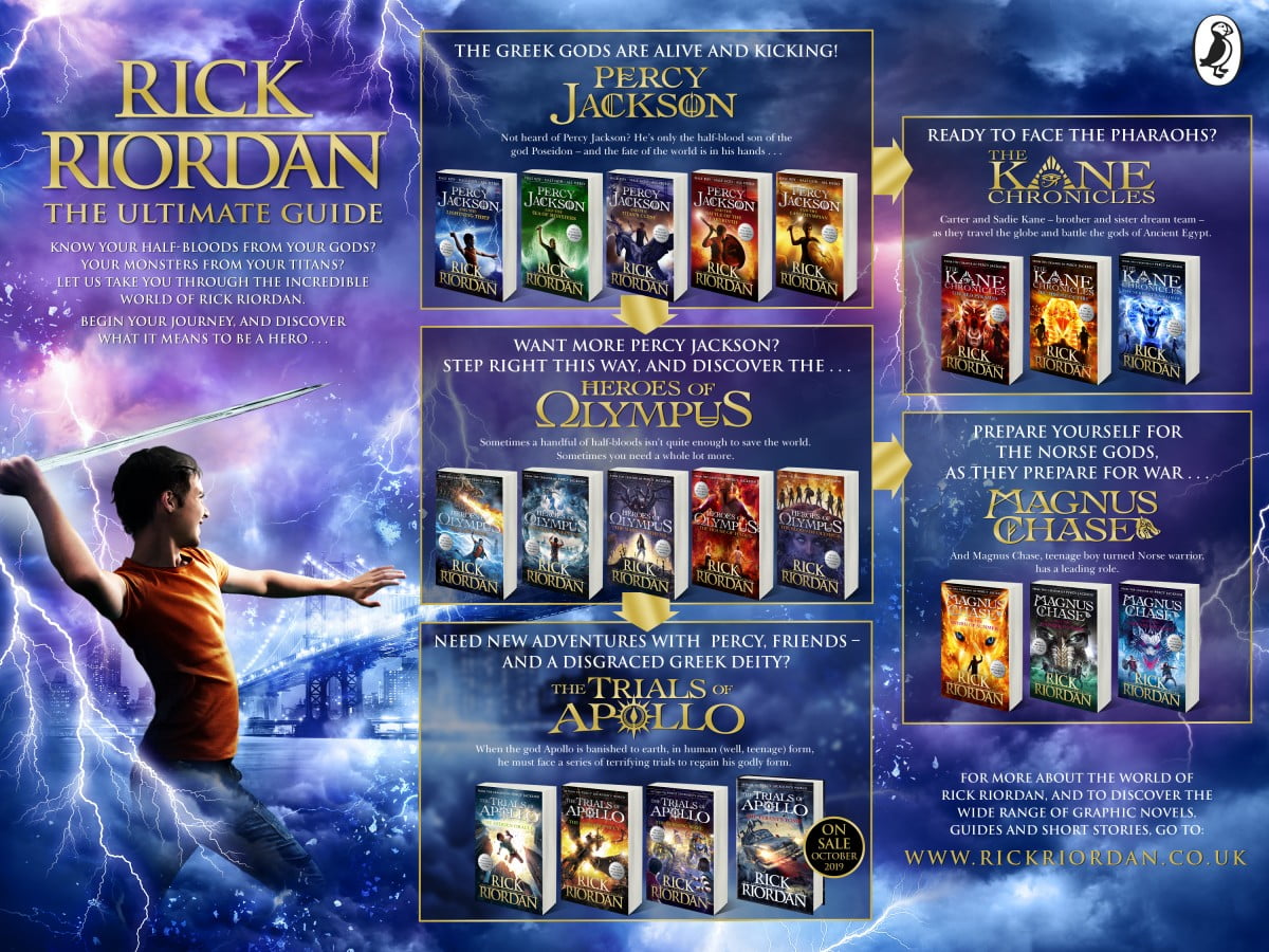 Explore the worlds of Rick Riordan's many bestselling series Better