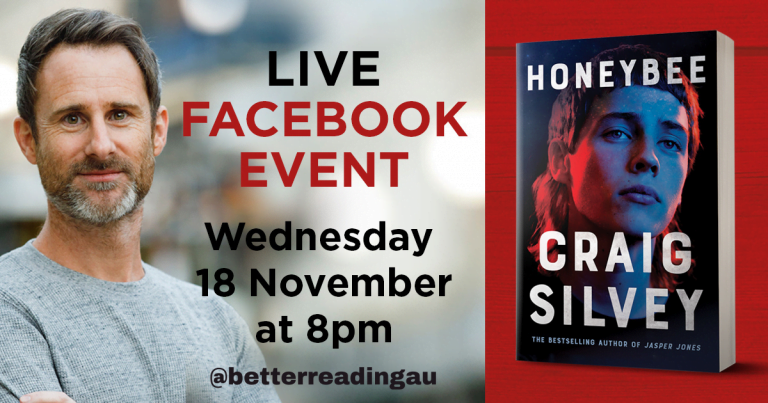 Live Book Event: Craig Silvey, Author of Honeybee