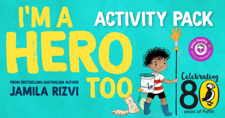 Bring some colour to Arty's life with this awesome activity pack from I'm a Hero Too by Jamila Rizvi and Peter Cheong