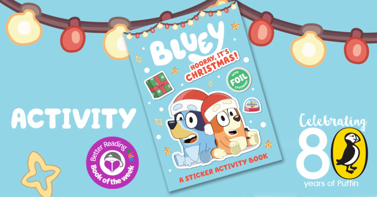 What's on Bluey's Head? Connect the dots in this Bluey: Hooray It's Christmas activity sheet