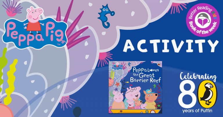 Swim with Peppa: Colouring activity from Peppa loves the Great Barrier Reef