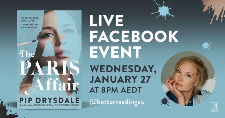 Live Book Event: Pip Drysdale, Author of The Paris Affair