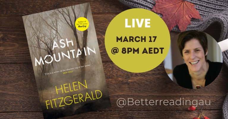 Live Book Event: Helen FitzGerald, Author of Ash Mountain