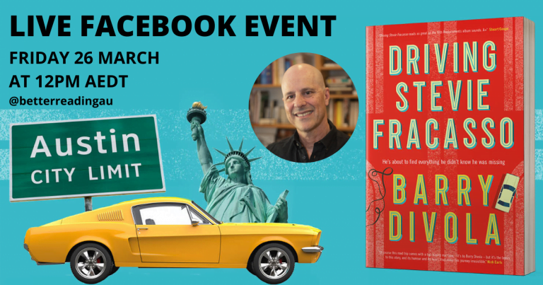 Live Book Event: Barry Divola, Author of Driving Stevie Fracasso