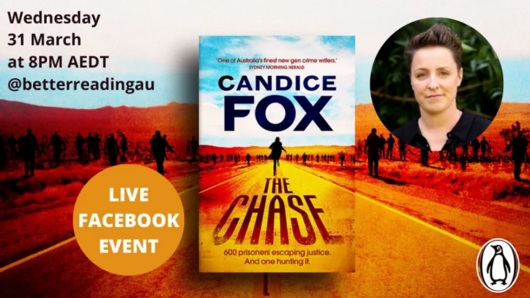 Live Book Event: Candice Fox, Author of The Chase