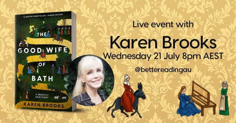 Live Book Event: Karen Brooks, Author of The Good Wife of Bath