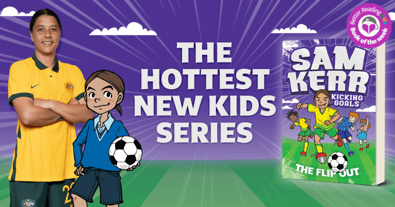 Persevere and Succeed: Read Our Review of Kicking Goals #1: The Flip Out by Sam Kerr and Fiona Harris, illustrated by Aki Fukuoka