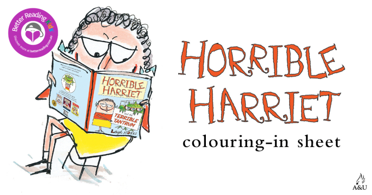 Colouring Activity: Horrible Harriet and the Terrible Tantrum by Leigh Hobbs