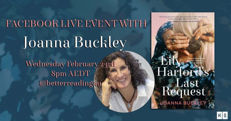 Live Book Event: Joanna Buckley, Author of Lily Harford's Last Request