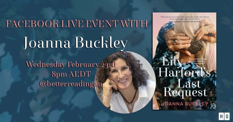 Live Book Event: Joanna Buckley, Author of Lily Harford’s Last Request