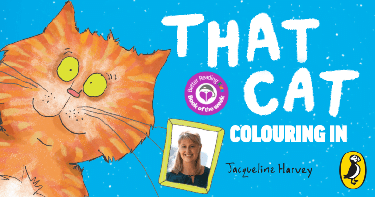 Colouring Activity: That Cat by Jacqueline Harvey, illustrated by Kate Isobel Scott