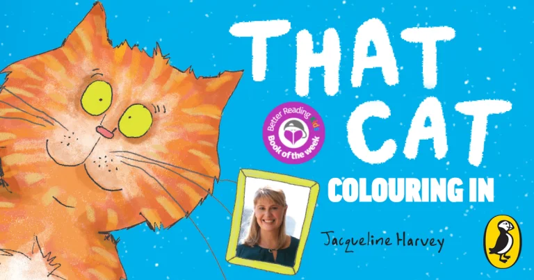 Colouring Activity: That Cat by Jacqueline Harvey, illustrated by Kate Isobel Scott