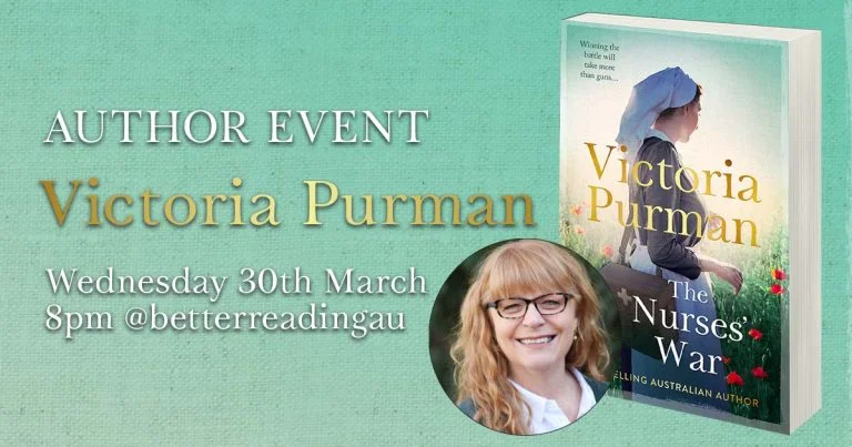 Live Book Event: Victoria Purman, Author of The Nurses' War