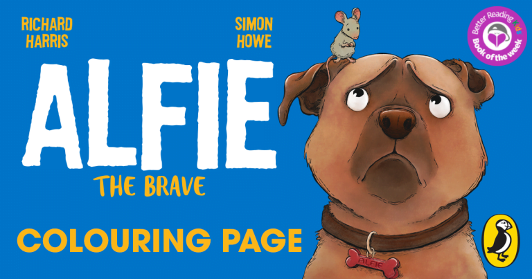 Colouring Activity: Alfie the Brave by Richard Harris, illustrated by Simon Howe