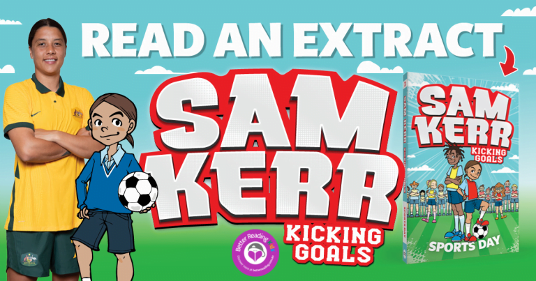 Fun and Engaging: Read an Extract from Kicking Goals #3: Sports Day by Sam Kerr and Fiona Harris, Illustrated by Aki Fukuoka