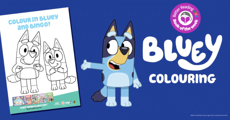 Colouring Activity: Bluey: I Love My Family