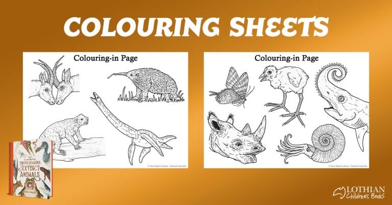 Colouring Sheets: The Illustrated Encyclopaedia of Extinct Animals by Sami Bayly