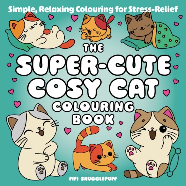 The Super-Cute Cosy Cat Colouring Book